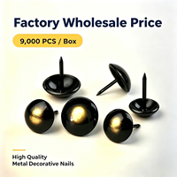 Clous décoratifs ronds à dôme de 16 mm de diamètre et 20 mm de longueur, attaches métalliques pour chaises, canapés, coffres en bois, projets de décoration et rembourrage
