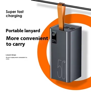 พาวเวอร์แบงค์ 50000mAh พร้อมหน้าจอ LED แสดงผลแบบดิจิตอล ช่องเสียบ USB 4 ช่อง และช่องเสียบ Type-C รองรับการชาร์จเร็ว USB C PD 22.5W ความจุขนาดใหญ่ กำลังไฟขาออก 10W 20W - Product Image 6