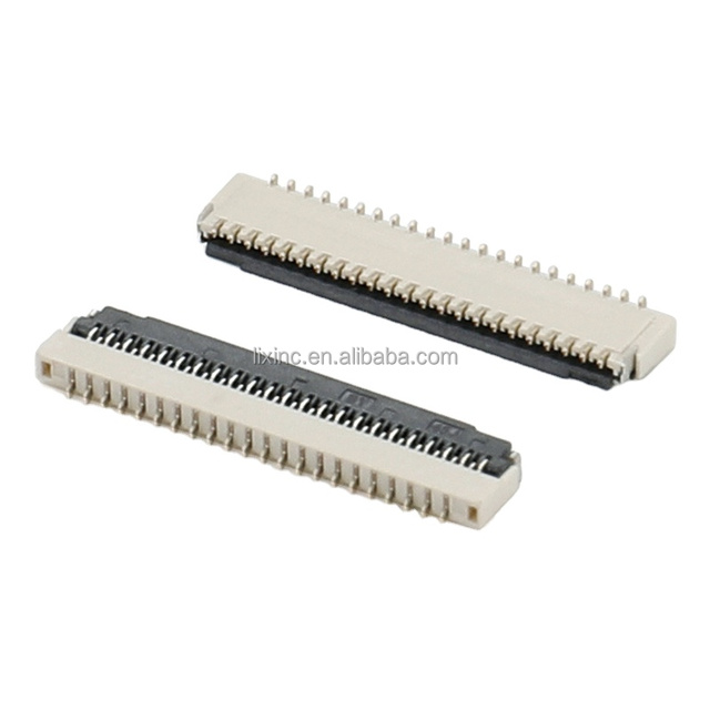 Ffc/Fpc Connector 4-60 Pin 0.3/ 0.5/ 0.8/ 1.0/ 1.25mm Pitch SMT ZIF DIP Type Top Bottom Fpc Connector