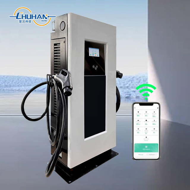 CHUHAN Factory Supply New Commercial EV Fast Chargers 60kW CCS2 GBT DC Charging Station IP54 RFID/APP/OCPP Control ACT-DC-60DD