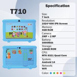 Tablet Educativa de 7 Pulgadas con Android 14, MTK, 4+128 GB, Pantalla HD IPS, <span class=keywords><strong>Google</strong></span> Play Store, Control Parental y Filtro de Contenido Web, Fabricante Chino - Product Image 2