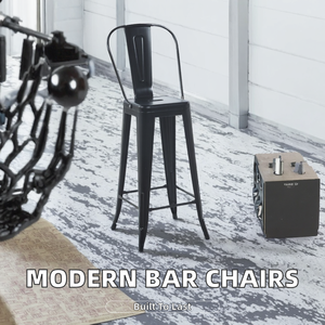 High <b>Bar</b> <b>Stools</b> Restaurant Chairs Nordic Metal Modern Industrial Style Commercial Hotel Dining Kitchen <b>Bar</b> Furniture - Product Image 2
