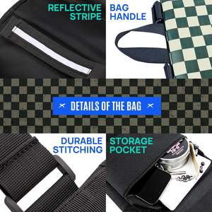 Sac à dos de skateboard pliable personnalisable avec logo, échantillon gratuit, polyester durable, multifonctionnel, pour le sport et les voyages, vente en gros pour garçons - Product Image 4