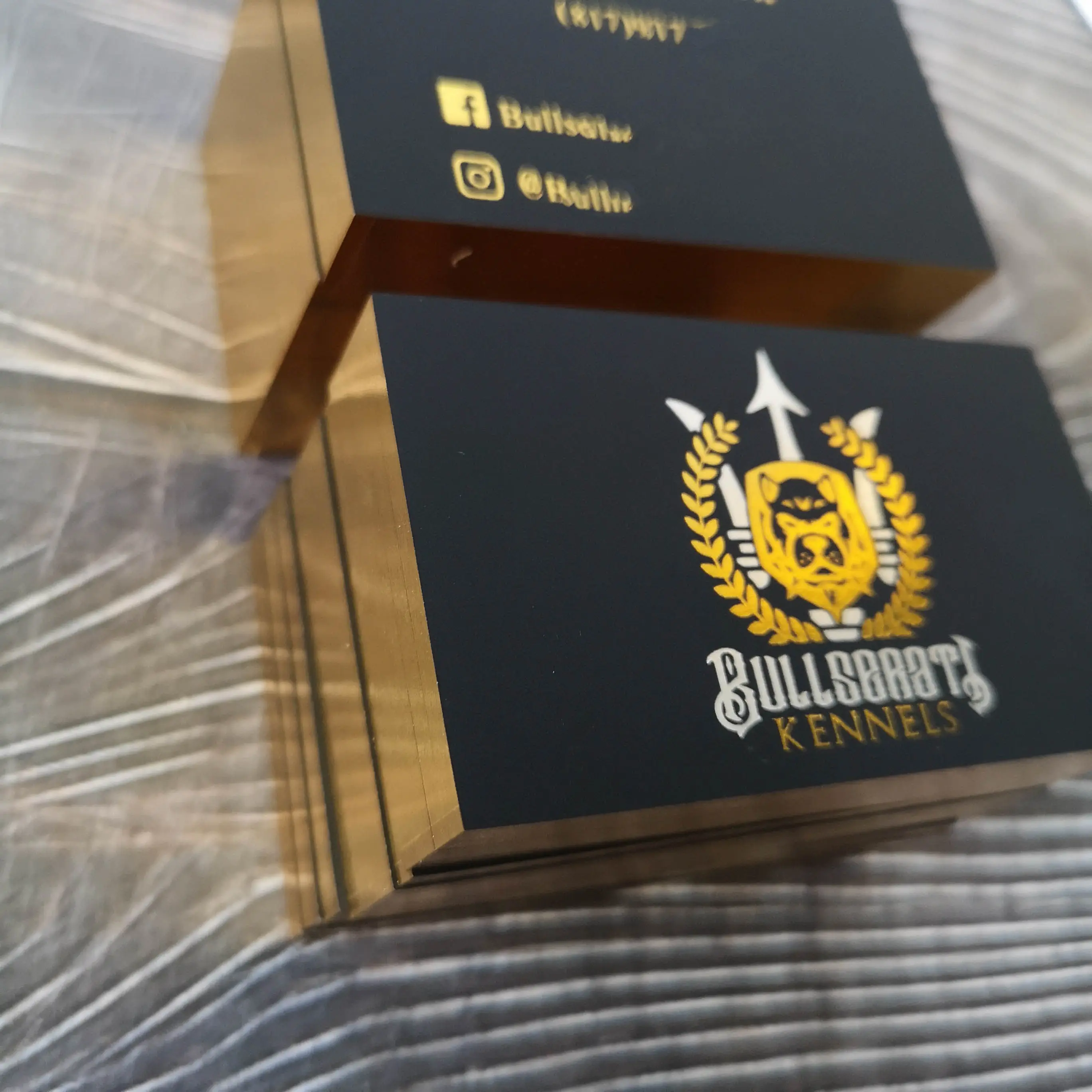 business card printing with gold edge color business card
