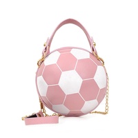 Tas Bola Basket Sepak Bola Unisex Chic Unik Tanpa Dompet Penutup Ritsleting Ringan Tahan Air Clutch Perjalanan Dua Tali PU