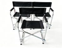 Chaise de Réalisateur Pliante en Aluminium avec Impression de Logo, Chaise Portable en Aluminium, Chaise de Réalisateur