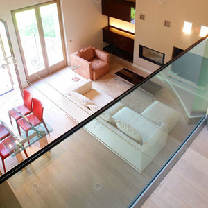 Prima สไตล์มินิมอลลิสม์ราวบันไดกระจกวัสดุอลูมิเนียมรูปตัวโค้งหรือทรงตรง - Product Image 6