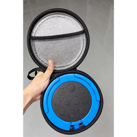 Étui de transport isotherme rond personnalisé en EVA, sac de rangement rigide thermique isolé en feuille d'aluminium pour flacons de 3/10 ml
