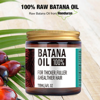 Pure Organic Raw 100% Batana Oil Non Raffiné pour des cheveux plus épais et plus sains Hydratant Lissant Traitement des cheveux Croissance des cheveux