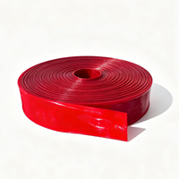 Tuyau plat en PVC transparent rouge neuf, haute pression, 3 pouces, 6 bars, pour irrigation agricole, anti-UV, conception flexible et légère