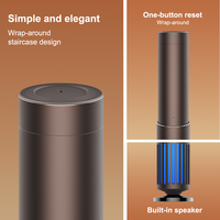 Diffuseur d'aromathérapie électrique en métal écologique diffuseur de parfum de haut-parleur sans eau longue durée pour usage domestique