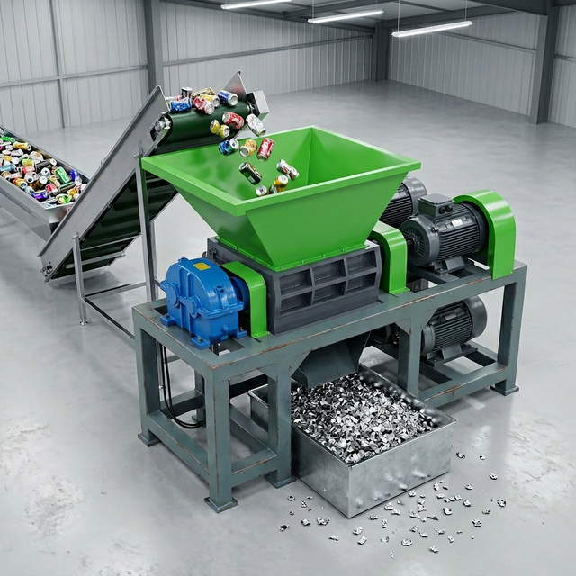 Heavy Duty Metal Crusher Shredder Machine Wood Waste Cardboard Electric Plastic Shredder Machine