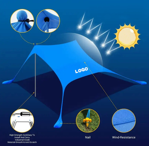 GARIDA UPF50 + tente de plage pare-soleil famille auvent de plage Anwing protection UV <span class=keywords><strong>abri</strong></span> solaire GCTC-012 - Product Image 5
