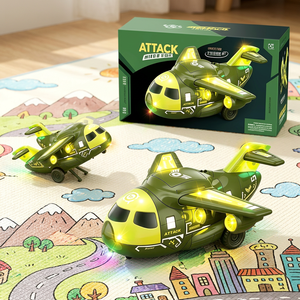 Avión <span class=keywords><strong>de</strong></span> Juguete con Luces y Sonidos, Ruedas Móviles, Función Bump and Go, Avión <span class=keywords><strong>de</strong></span> <span class=keywords><strong>Ataque</strong></span> <span class=keywords><strong>Militar</strong></span> para Niños, Precio al por Mayor - Product Image 4