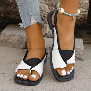 Sandalias Romanas Planas de Talla Grande para Mujer, Novedad de Primavera, Venta al por Mayor de Fábrica - Product Image 3
