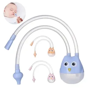 Limpiador de Nariz de tubo aspirador <span class=keywords><strong>nasal</strong></span> manual de higiene <span class=keywords><strong>nasal</strong></span> infantil con diseño de búho lindo sin BPA - Product Image 1