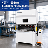 Prensa Plegadora Eléctrica de Doble Servoaccionamiento de 40T y 1000mm, SCS700 CNC, Máquina de Plegado de Chapa Metálica de Precisión, Sin Aceite
