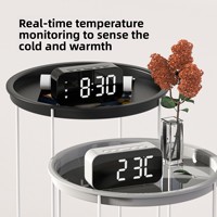 Schlanker High-End LED Digitaler Wecker mit Sprachaktivierung; Kompakter Studentenwecker; Grenzüberschreitend Empfohlener Moderner Kunststoffwecker