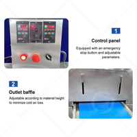 Machine d'enrobage de chocolat d'enrobage de gâteau de processus de chocolat d'OCEAN avec la fonction de tunnel de refroidissement