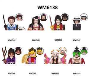 Blocchi da Costruzione Demon Slayer, Mini Action Figure, Personaggi Nezuko <span class=keywords><strong>Kamado</strong></span> e <span class=keywords><strong>Tanjiro</strong></span> <span class=keywords><strong>Kamado</strong></span>, Statuette da Collezione per Scrivania, Regalo di Compleanno - Product Image 5