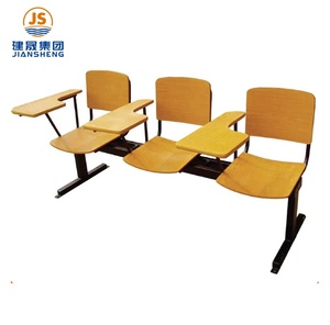 Chaise de salle de conférence ergonomique au design moderne pour écoles avec siège rembourré et <span class=keywords><strong>tablette</strong></span> d'écriture - Product Image 2