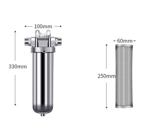 Thay đổi nhanh chóng Tốc độ dòng chảy cao nước lọc trước bảo vệ toàn bộ nhà nước filtration10 inch lưới thép không gỉ lọc trước - Product Image 5