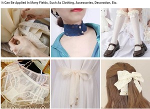 Produttore 10mm 12mm Picot fascia elastica in peluche finitura posteriore elastico bordo Picot reggiseno senza lattice che fa forniture - Product Image 6