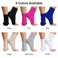 Dispositif de Compression pour cheville, chaussettes à bout ouvert pour le gonflage et la fasciite plantaire, de 20 à 30mmhg
