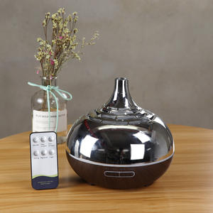 Diffuseur d'arômes électrolytique YX-150 0,5 L, design grain de bois, télécommande, humidificateur de bureau domestique, type brume - Product Image 3