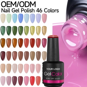 Esmalte de Uñas en Gel Vibrante de 15 ml, de Tendencia, con Aplicación Fácil y Revestimiento Uniforme, Color de Salón, Servicio de Desarrollo de Fórmula Personalizada OEM ODM - Product Image 1