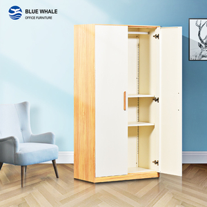 Meubles de maison, armoire en bois de couleur, designs d'armoires à 2 portes, armoire de chambre à coucher moderne et bon marché - Product Image 5
