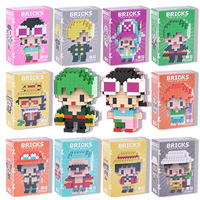 Lot de briques de construction en plastique pour figurines de dessins animés DIY, mini-blocs de construction, modèles de personnages d'animation, pas cher