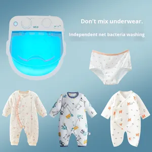 Lavadora Semiautomática Pequeña, Mini Lavadora y Secadora Todo en Uno, para Hogar y Dormitorio, 4 kg, Modelo XP09-45KG, para Bebés, con UV - Product Image 1