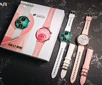 Montre connectée pour femmes HW-L1 MINI avec écran rond de 1,26 pouce, deux bracelets, suivi sportif et fitness, prise en charge de la traduction IA ChatGPT