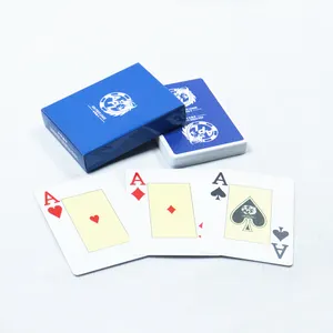 Печать саудовских арабских пластиковых игральных карт на заказ мелкий песок 100% Пластиковые ПВХ Позолоченные игральные карты для взрослых