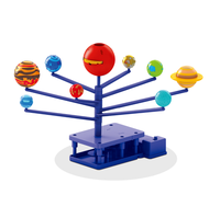 Offre Spéciale Amason Vente en gros DIY éducatif Système solaire Modèle Tige Rotative Planète Nouveauté Science Projecteur Planètes Jouets