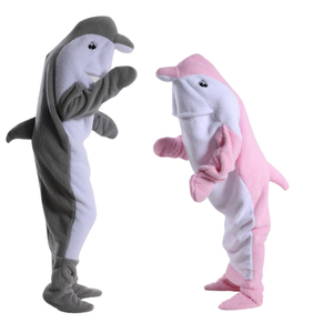 Vente en gros de sac de nuit pour adultes/enfants dauphin baleine requin pour Cosplay combinaison de nuit animale grenouillère pyjama thermique doux sacs de couchage en peluche cadeau - Product Image 4