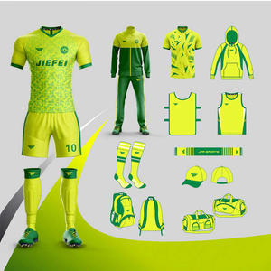 JFR individueller Druck Fußballtrikots Shorts Shirts atmungsaktive Uniformen Fußball gestrickt Fußballtrikot Sport für M Großhandel Herren - Product Image 6