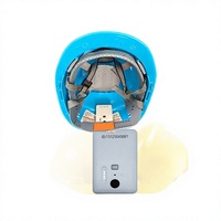 Casque de sécurité intelligent avec alarme SOS externe, détection de casquette amovible, dispositif de positionnement 4G BeiDou/GPS/RTK et lecture de trajectoire