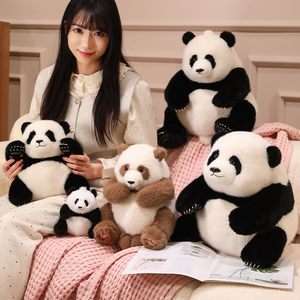 INS mignon Panda petit porte-clés mignon en peluche <span class=keywords><strong>pellets</strong></span> pondérés Panda poupée porte-clés - Product Image 2