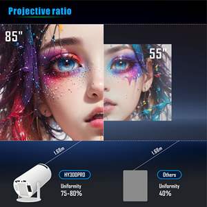Projecteur de cinéma maison Android 11 intelligent à faible <span class=keywords><strong>bruit</strong></span> Portable 720P Auto HD projecteur HY300 PRO Mini projecteur vidéo - Product Image 3