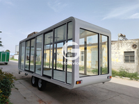 Cabine préfabriquée en acier pour l'extérieur, personnalisable, pour café/bureau/hôtel/salle de réunion, style capsule Apple