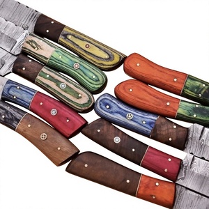 Rajput <b>Knives</b> Handcrafted Industrial Grade Damascus Steel Fixed Blade Hunter/Camping <b>Knife</b> Wood <b>Handle</b> Clip Point 20cm 3-Year - Product Image 6