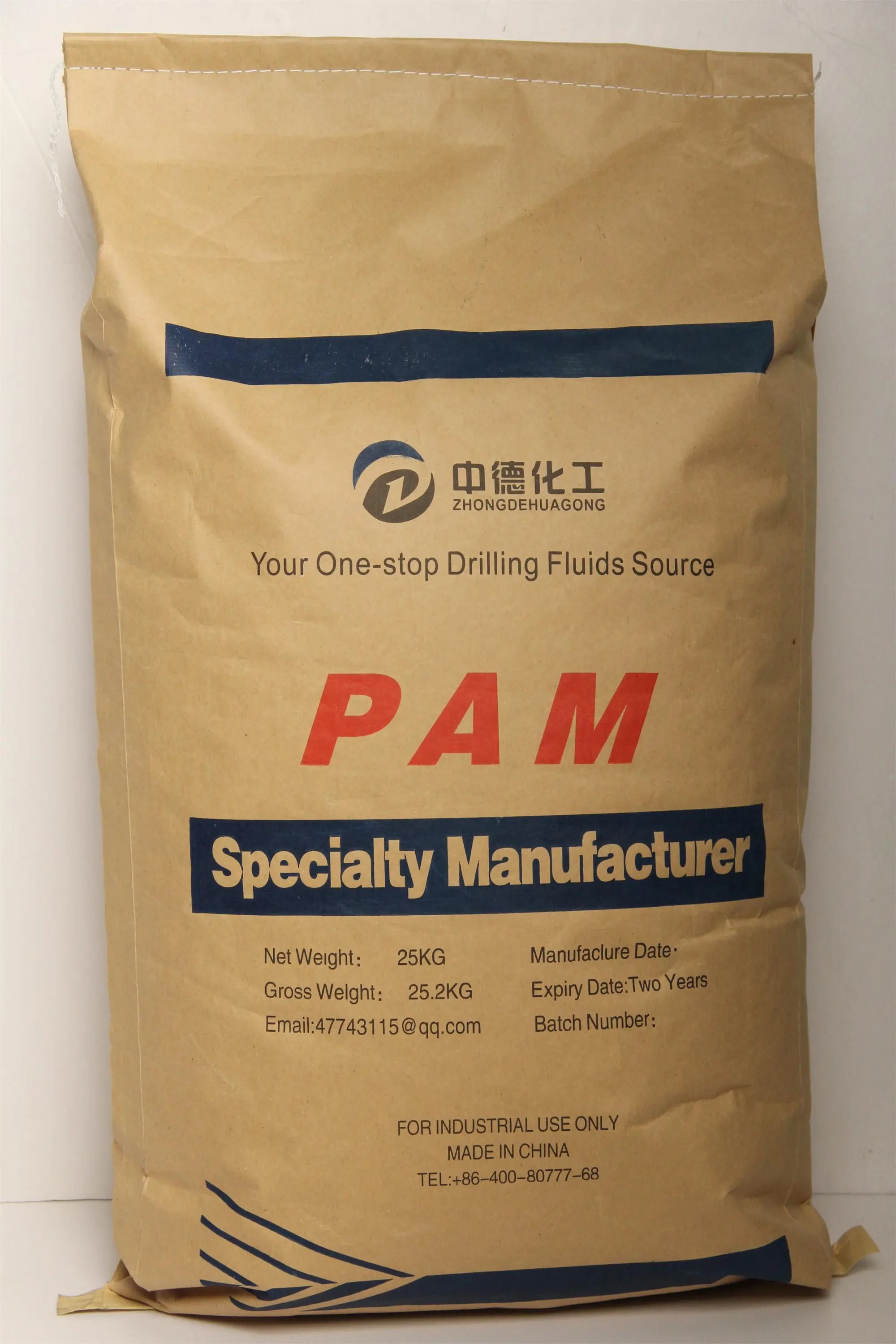Industriële Kwaliteit Vlokmiddel Verdikkingsmiddel Polyacrylamide Pam