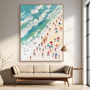 Peinture à l'huile abstraite moderne, nature morte, peinte à la main, toile non encadrée, art pour salle de méditation, décoration de spa - Product Image 4
