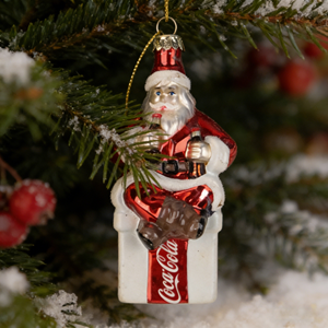 Ornement de Noël en <span class=keywords><strong>verre</strong></span> brillant fait main de haute qualité, imprimé 6 couleurs, avec boîte cadeau personnalisée, boule à suspendre pour sapin de Noël - Product Image 1