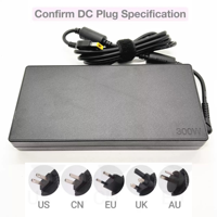 Chargeur USB pour ordinateur portable 300W 20V 15A PD 3.0 ignifuge, adaptateur secteur compatible avec la plupart des ordinateurs portables