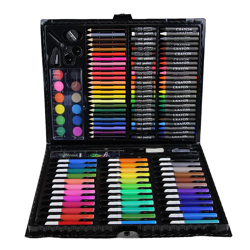 Krijt Oliepastel Kleur Potlood Aquarel Marker Verf Combinatie 150 Stuks Briefpapier Tekening Art Set