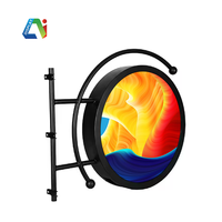 Panneau de boîte à lumière circulaire pour écran de supermarché numérique rond à double épreuve pour magasin de publicité Vente en usine