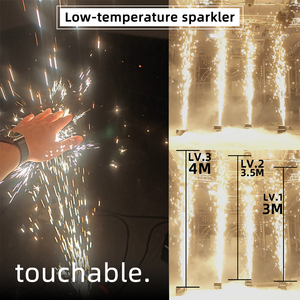 2pcs một bộ 750W lạnh tia lửa Máy đám cưới DJ bên sân khấu lạnh Sparkler máy điều khiển từ xa lạnh đài phun nước tia lửa máy - Product Image 4